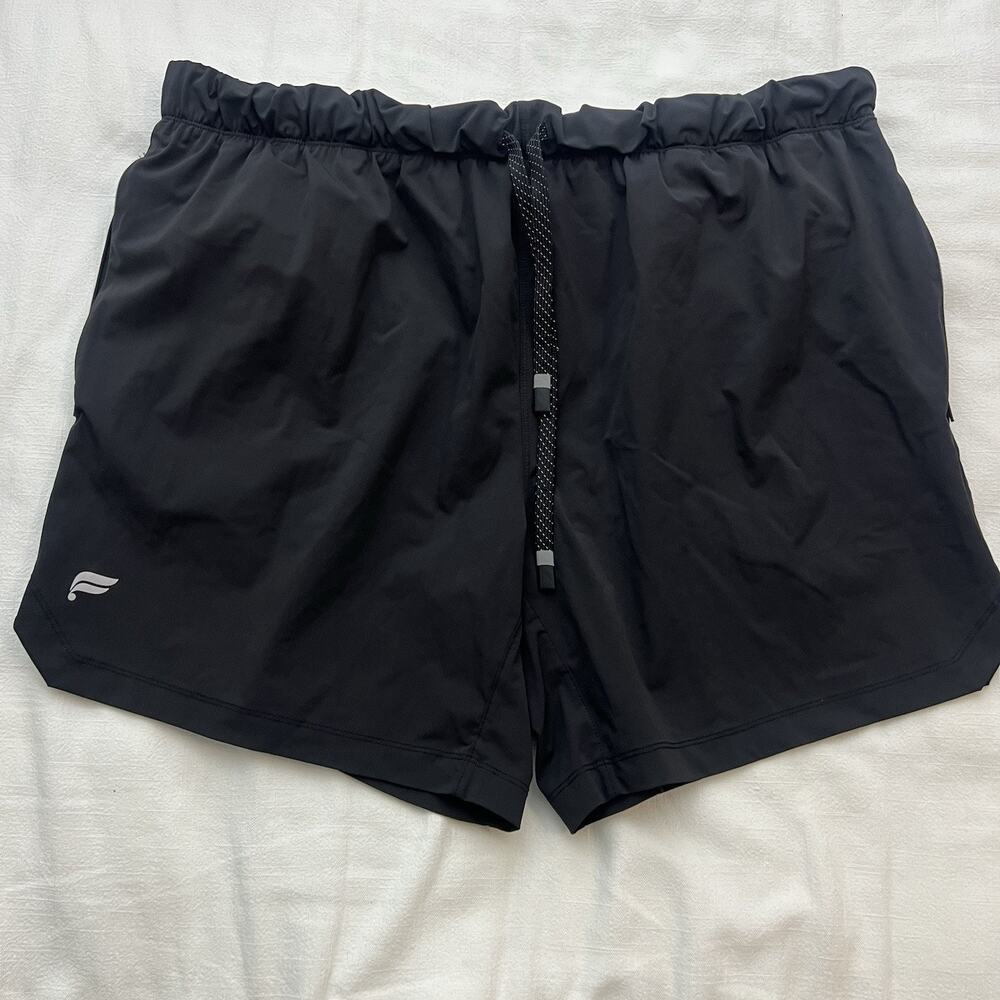Fabletics‎ Mens Size XXL The One 6" Short Black Running Quick Dry Zip Pockets